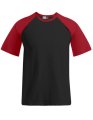 Heren T-shirt Raglan T Promodoro 1060 Black-Red